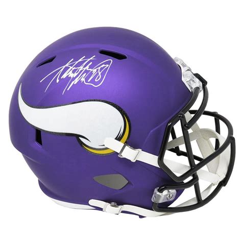 Adrian Peterson Signed Vikings Full Size Speed Helmet Schwartz