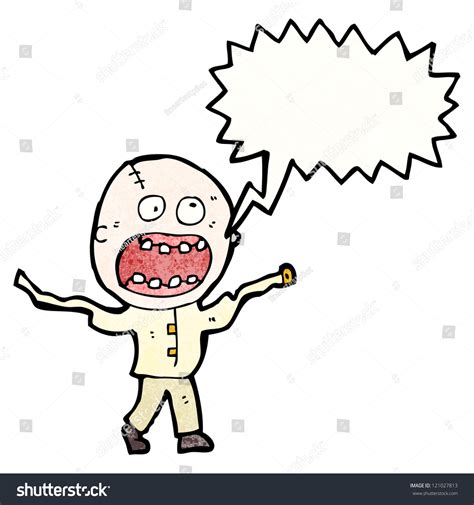 Cartoon Escaped Lunatic Stock Vector Royalty Free 121027813