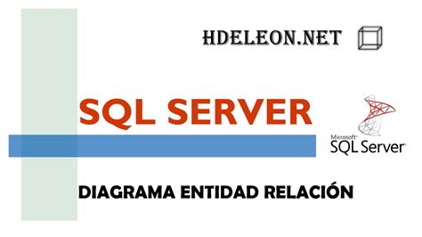 ¿cómo Crear Un Diagrama De Entidad Relación En Sql Server Management