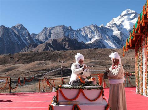 Narendra Modi Uttarakhand Visit Photos Update Kailash Darshan