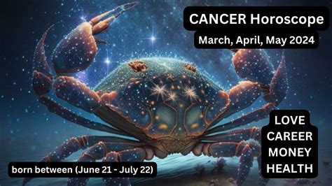 Cancer Horoscope For March April May Youtube