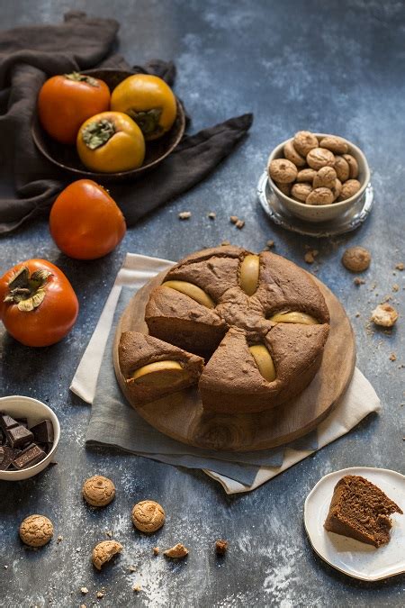 Torta Di Cachi Cioccolato Ed Amaretti Cioccolato E Amaretti