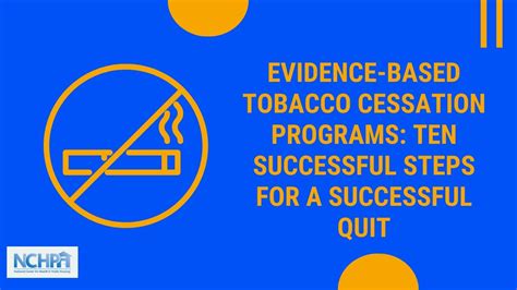 Evidence Based Tobacco Cessation Programs Ten Successful Steps For A