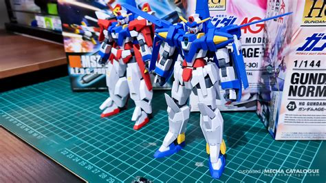 Double Building The Double Zeta Hg Gundam Age 3s And Hguc Zz Gundam