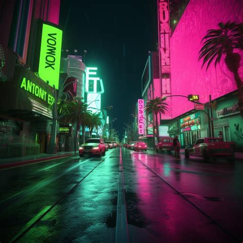 Premium AI Image Neon Green Vs Hot Pink High Quality Ultra Hd 8k Hdr