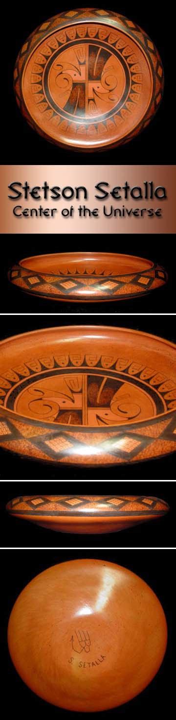 Hopi Pottery By Stetson Setalla Center Of The Universe