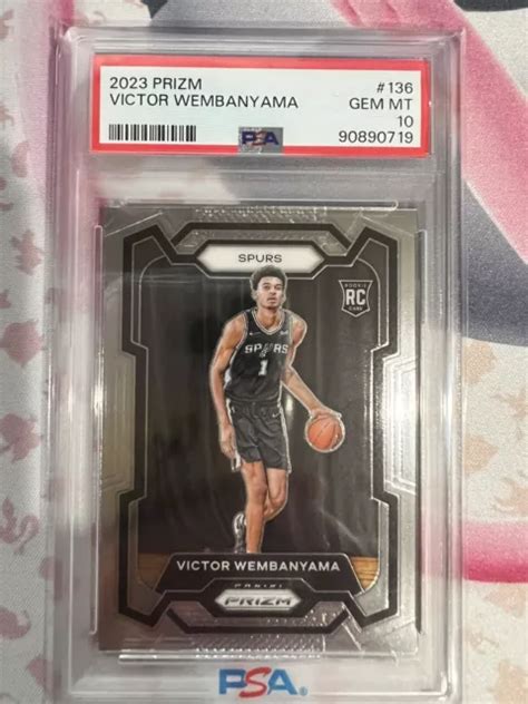 Panini Prizm Victor Wembanyama Spurs Rc Rookie Psa