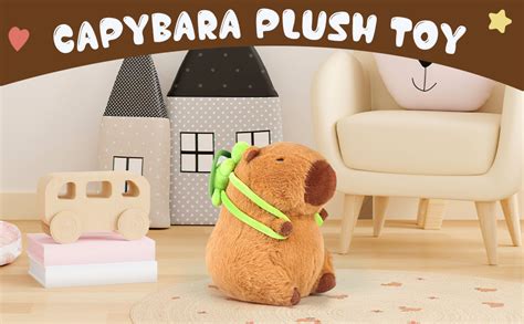 Capybara Peluche Mignonne De Dessin Anim Capybara Rongeur En Peluche