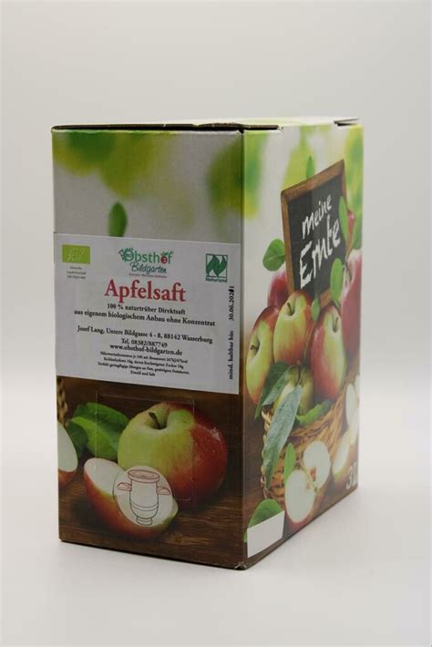 Bio Apfelsaft Bag In Box