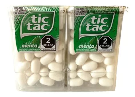 Tic Tac Sabor Menta Pastillas Dulce Caramelo Pack 12pz MercadoLibre