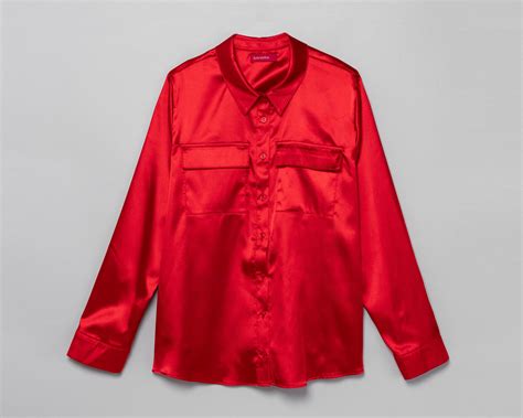 Blusa Sahara Manga Larga Roja Coppel