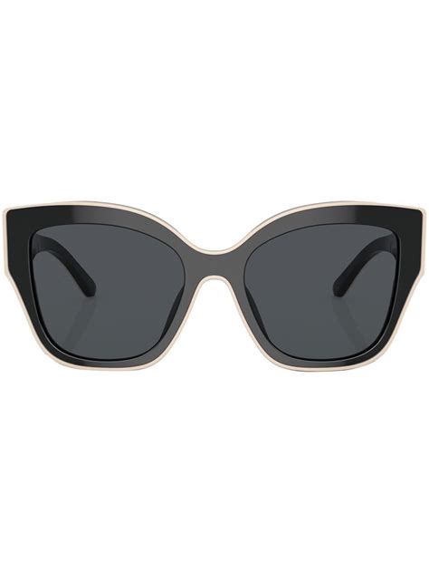 Tory Burch Cat Eye Frame Sunglasses Black Farfetch