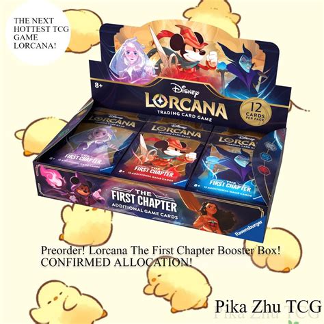 LORCANA THE FIRST CHAPTER PREORDER!!! CONFIRMED ALLOCATION!/ Disney/ Mickey Mouse/ Disney 100 ...