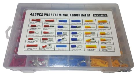 Pc Assorted Insulated Electrical Wire Terminal Crimp Connector