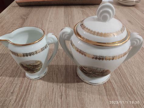 Sucrier Et Pot A Lait Porcelaine Luckyfind