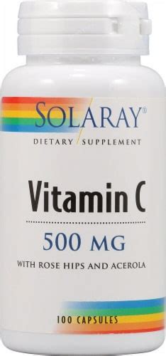 Solaray Vitamin C 500 Mg 100 Capsules King Soopers