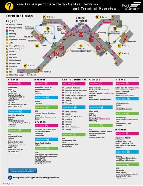 Seattle Airport Map Seatac Seattle Airport Map Seattle Airport Seatac