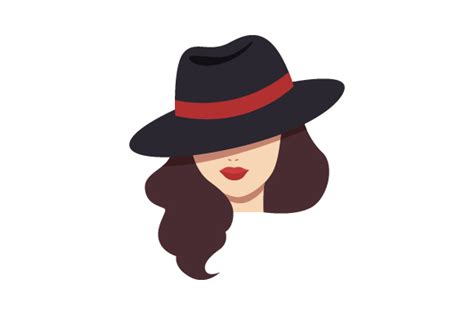 Woman With Fedora Svg Cut File By Creative Fabrica Crafts · Creative