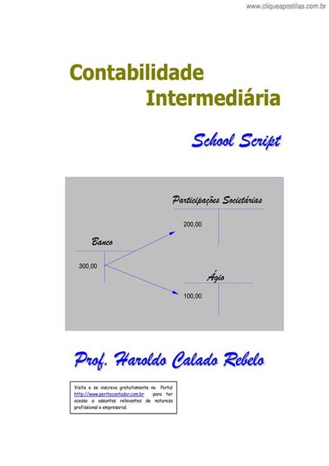 Clique Apostilas Contabilidade Intermediária