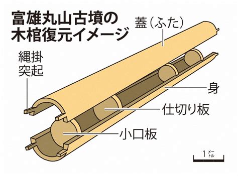 奈良・富雄丸山古墳 「割竹形木棺」に突起 金属反応、副葬品に期待 毎日新聞