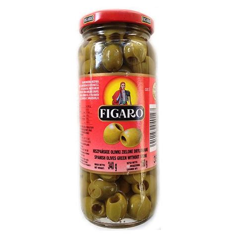 FIGARO Pitted Green Olives 340g Khampasert