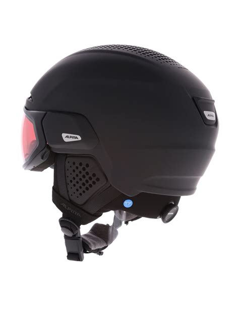 Alpina Alto Qv Skihelm Mit Visier Unisex Black Matt Schwarz Skiwebshop