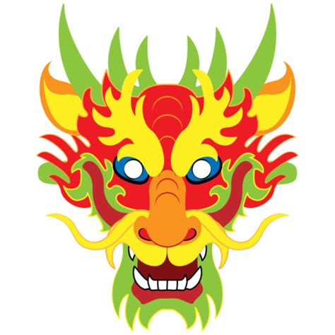 Chinese Dragon Mask Template | Free Printable Papercraft Templates