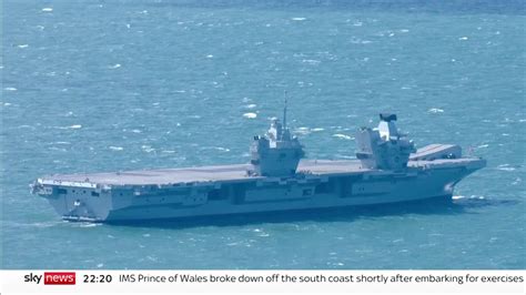 Broken Down 3bn Warship HMS Prince Of Wales To Return To Base With One