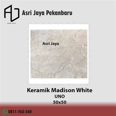 Jual Keramik Lantai Motif Marmer Kilap 50x50 UNO Madison White Shopee