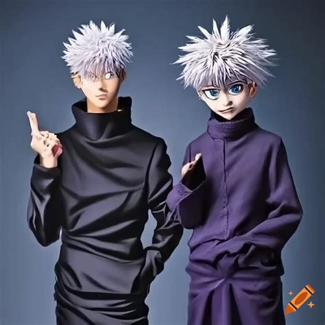 Photo Of Satoru Gojo And Killua Zoldyck On Craiyon