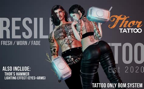 Second Life Marketplace [resilience] Tattoo Thor