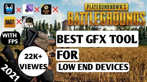 BEST GFX TOOL FOR LOW END DEVICES FOR PUBG MOBILE BEST GFX TOOL FOR