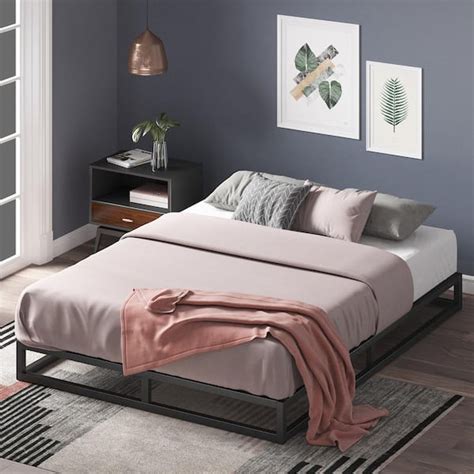 Zinus Joseph Modern Studio 6 In Platforma Low Profile Bed Frame Queen