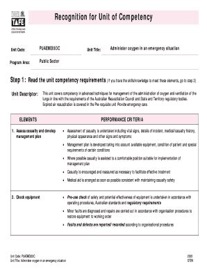 Fillable Online Oten Edu Administer Oxygen In An Emergency Situation