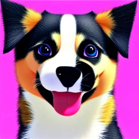 Kawaii Anime Cute Dog Stable Diffusion Openart