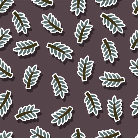 Premium Vector Holiday Seamless Pattern With Fir Branches