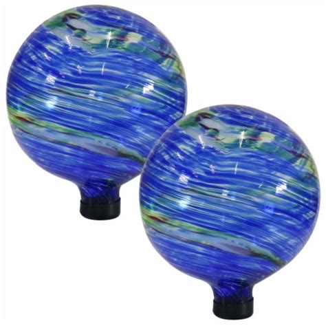 Sunnydaze Northern Lights Glass Gazing Globe 10 In 2 Pack 2 Pack Fred Meyer