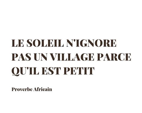 Proverbe Africain