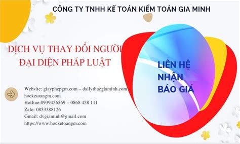 Dịch Vụ Thay đổi Người đại Diện Pháp Luật Tại Quận Thanh Xuân 1