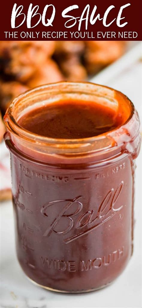 This Bbq Sauce Recipe Is Made With Simple Ingredients And Comes Together Fast The Perfect M