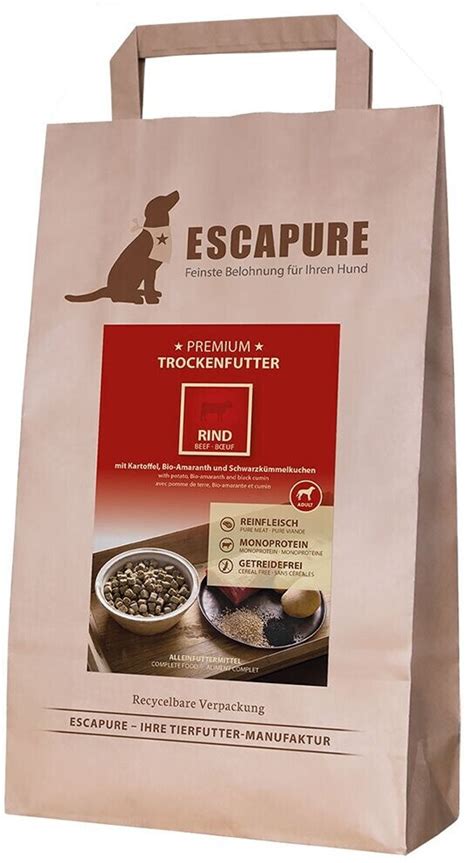 Escapure Rind Premium Hund Trockenfutter Ab 13 49 Preisvergleich