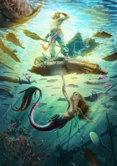 A Mermaids Tale By Onemannbrand On Deviantart Fantasy Mermaids