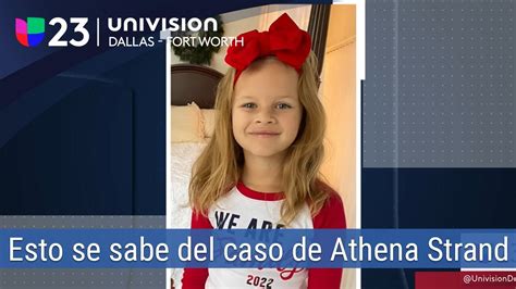 Lo que se sabe del caso de Athena Strand la niña de 7 años secuestrada