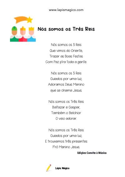 Nós somos os Três Reis, música e letra