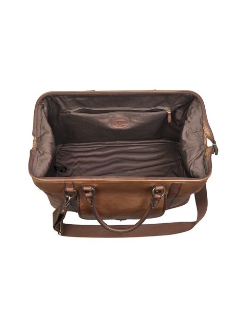 Lyst Fossil Estate Framed Duffle Bag In Brown For Men