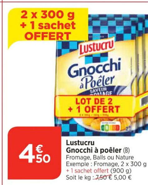 Promo Lustucru Gnocchi Poeler chez Maximarché