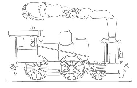 Steam Locomotive Stencil  1281×825