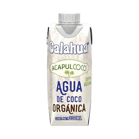 Agua de coco Calahua Acapulcoco orgánica 330 ml Walmart