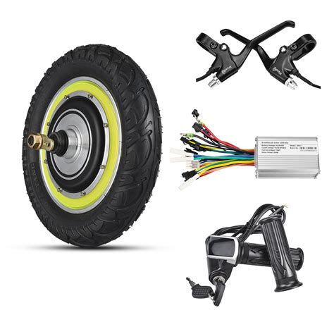 KUNRAY 12inch Scooter Motor Wheel 24V 36V 48V 350W Brushless Motor With