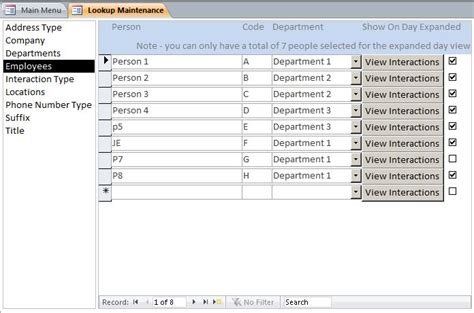 Call Log Interaction Tracking Template Tracking Database